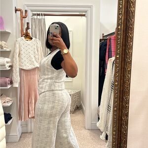 Women's White Tweed Set